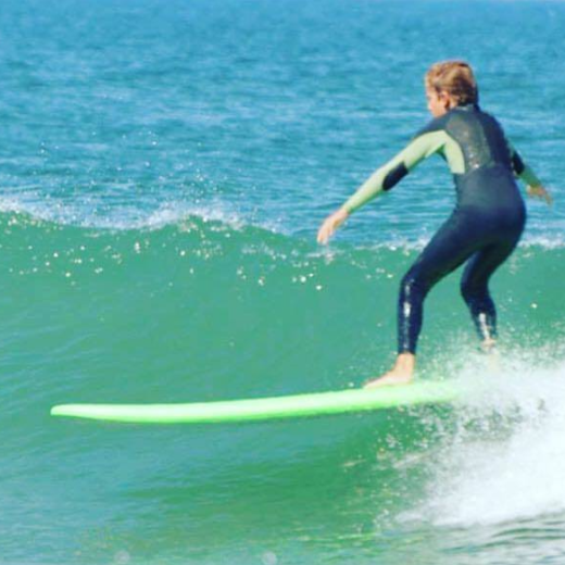 A surfing person